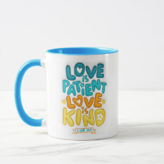Caneca O Amor Inflado em 3D é paciente, o Amor é meio Puf