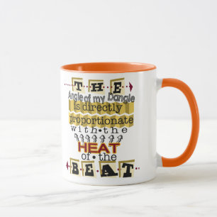 Caneca O ângulo do seu oscila o diagrama científico do