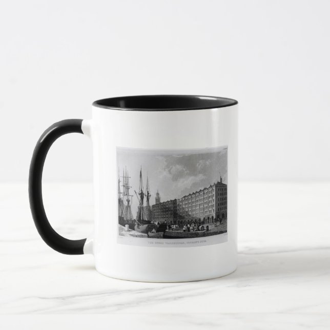 Caneca O armazém de Goree, a doca de George, Liverpool (Esquerda)