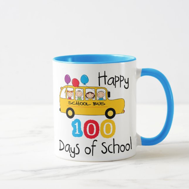 Caneca O auto escolar comemora 100 dias (Direita)