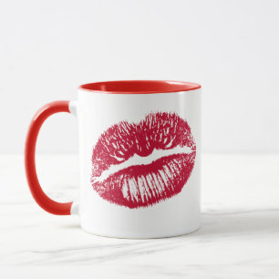 Caneca O Beijo, Lábios Vermelhos