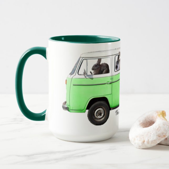 Caneca O Blog Bunbrary Bus Mug Green (Com Donut)
