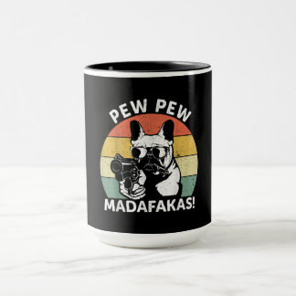 Caneca O Bulldog Francês Mastigou Madafakas Louca