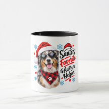 O Cachorro de Natal Pastor Australiano Favorito do