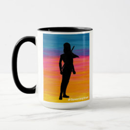 Caneca O caminho da garota guerreira
