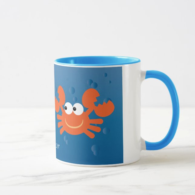 Caneca O cancer bonito Crabs o costume do sinal do (Direita)