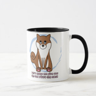 Caneca O cão triste Eyes Shiba Inu