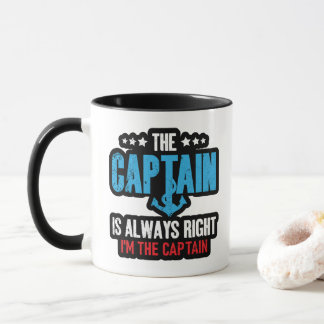 Caneca O Capitão Está Sempre Certo Eu Sou O Capitão