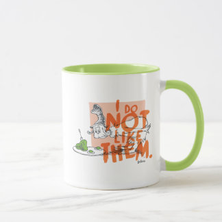 Caneca O Cara Eu-Sou "Eu Não Gosto" do Dr. Seuss