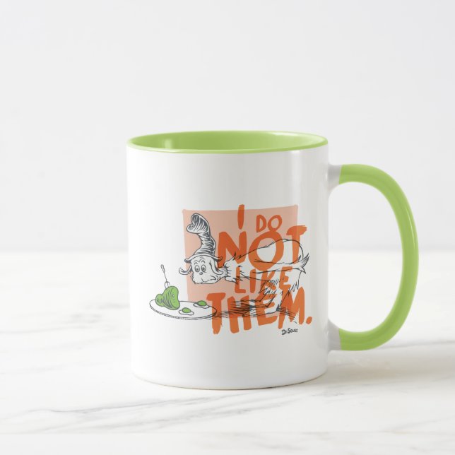 Caneca O Cara Eu-Sou "Eu Não Gosto" do Dr. Seuss (Direita)