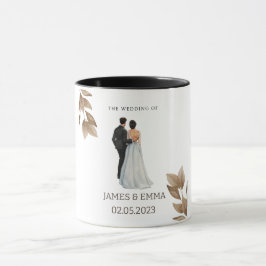 Caneca O casamento para o Sr. & Sra.