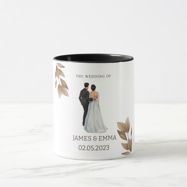 Caneca O casamento para o Sr. & Sra. (Centro)