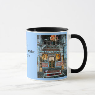 Caneca O castelo de Dracula, farelo, a Transilvânia