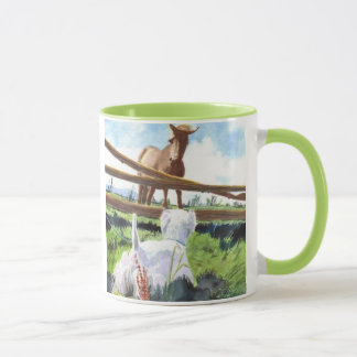 Caneca O cavalo e o Terrier