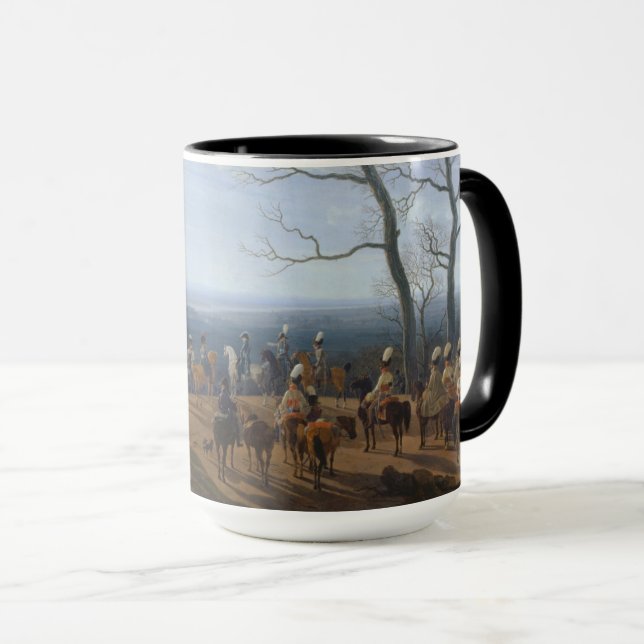 Caneca O cerco de Kosel-Wilhelm von Kobell (Frente Esquerda)