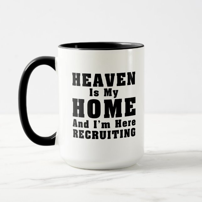 Caneca O Céu É O Meu Lixo Doméstico (Esquerda)