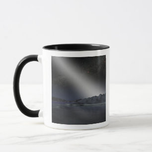 Caneca O céu nocturno de um planeta estrangeiro
