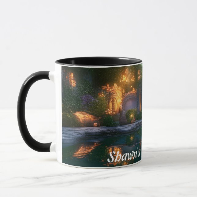 Caneca O chá de manhã de Shawn personalizável (Esquerda)