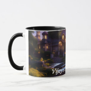 Caneca O chá de manhã de Vijay personalizado personalizáv
