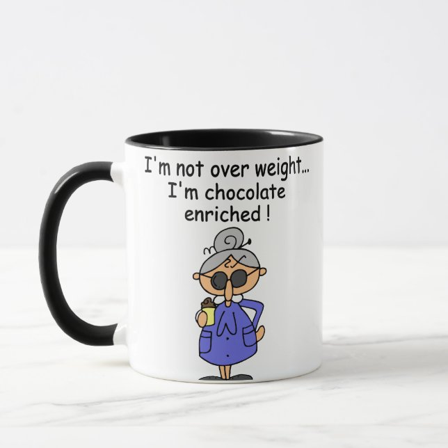 Caneca O chocolate enriqueceu o humor (Esquerda)