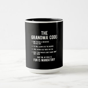 Caneca O Código da Avó Diversão É Obrigatório