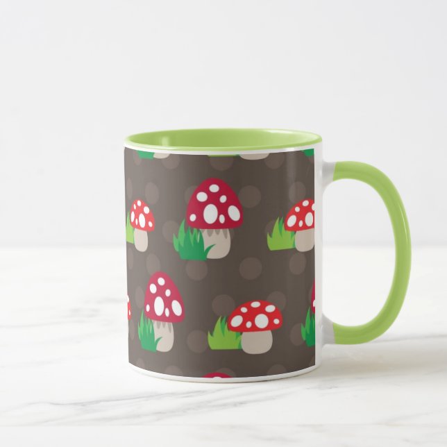 Caneca o cogumelo caçoa o teste padrão (Direita)
