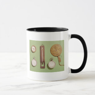 Caneca O compasso de Scott, termômetro, sundial,