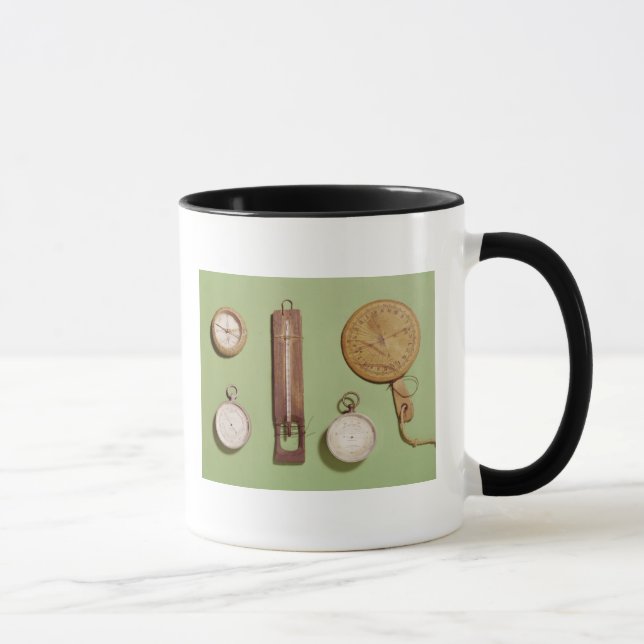 Caneca O compasso de Scott, termômetro, sundial, (Direita)