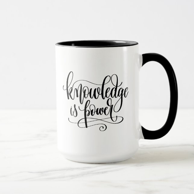 Caneca O conhecimento é poder (Direita)