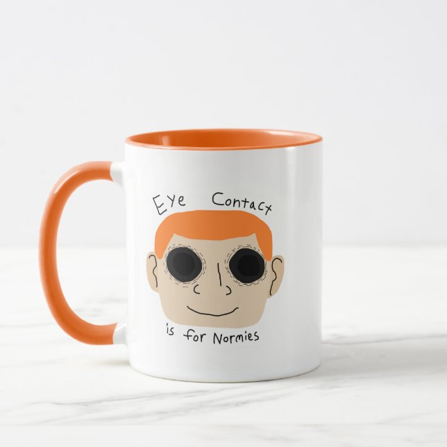 Caneca O contato visual é para normais (Esquerda)
