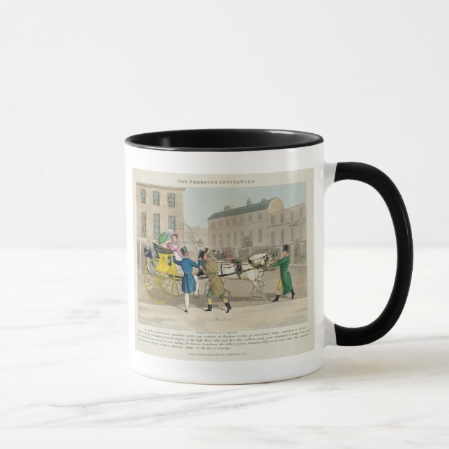 Caneca O convite de pressão, 'dos furos elegantes, (Direita)
