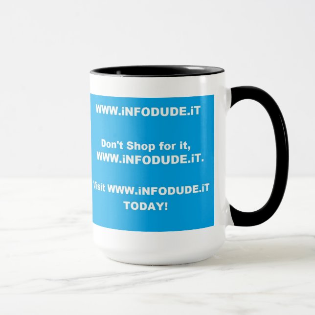 Caneca O copo do oficial WWW.iNFODUDE.iT! (Direita)