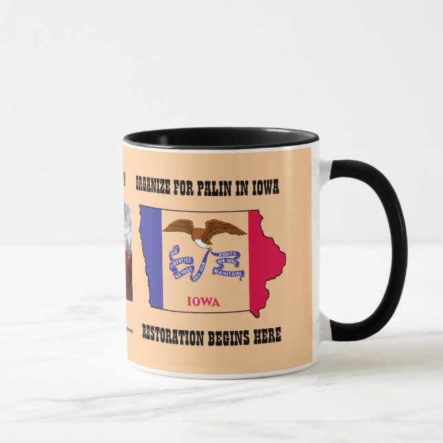 Caneca O copo organiza para Palin em Iowa (Direita)