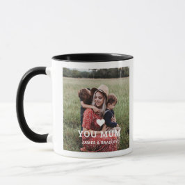 Caneca O CORAÇÃO BEM TE AMA Foto do Dia de as mães MÃE