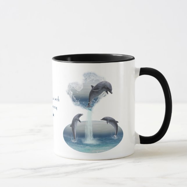Caneca O coração do Dolphins Mug (Direita)