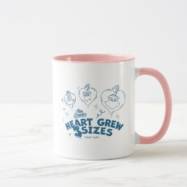 Caneca O Coração do Grinch Cresceu 3 Tamanhos (Direita)