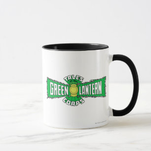 Caneca O corpo verde da lanterna - logotipo verde