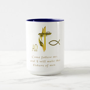 Caneca O cristão agride fishers dos homens