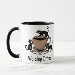 Caneca O Culto de café, café Culto