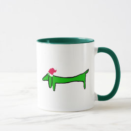 Caneca O Dachshund para o Natal