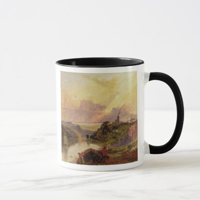 Caneca O desfiladeiro de Avon no por do sol (óleo no (Direita)