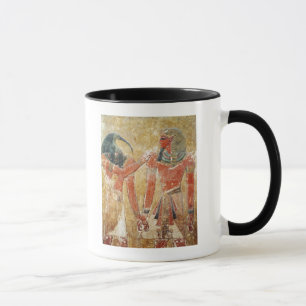 Caneca O deus Thoth com Seti I no túmulo de Seti