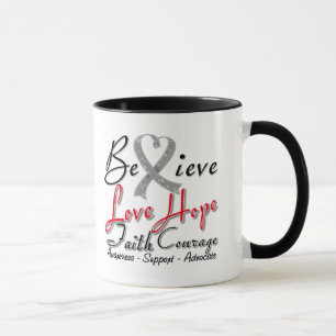 Caneca O diabetes acredita a colagem do coração
