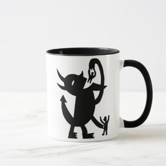 Caneca O diabo e dois amigos