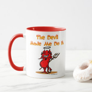 Caneca O diabo fez-me fazê-lo!