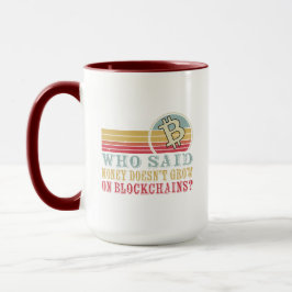 Caneca O Dinheiro Cresce em Blockchains | Aposentadoria C