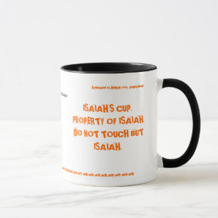 Caneca o dobro do copo de isaiah tomou partido -