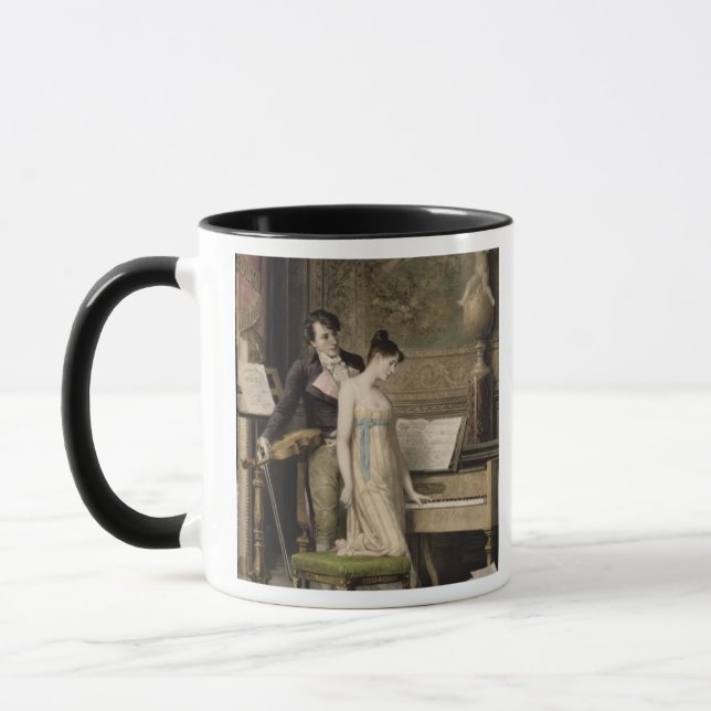 Caneca O dueto (mezzotint) (Esquerda)