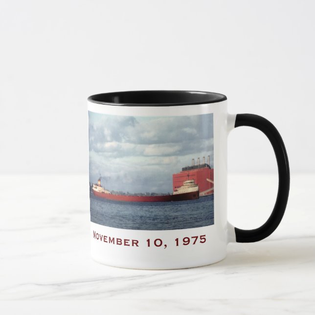 Caneca O Edmund Fitzgerald com Nomes da Tripulação (Direita)