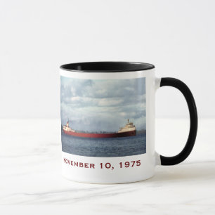 Caneca O Edmund Fitzgerald com Nomes da Tripulação